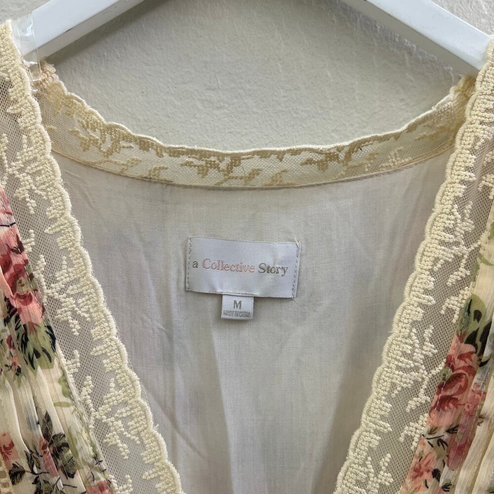 NEW $198 A Collective Story Boho Floral Printed Maxi Dress - Picture 5 of 6